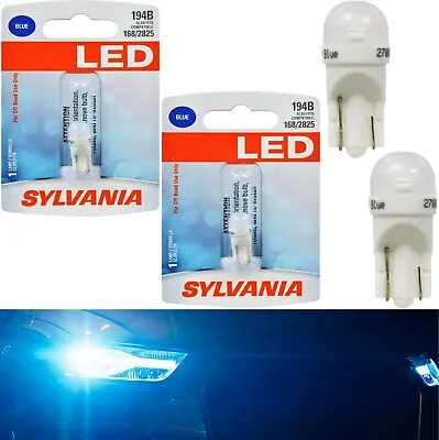 Sylvania LED Light 194 T10 Blue 10000K Two Bulbs Front Side Marker Stock Lamp • $16.50