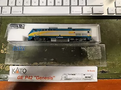 Kato N Scale GE P42  Genesis   VIA RAIL  Canada  #906  *BRAND NEW * • $53