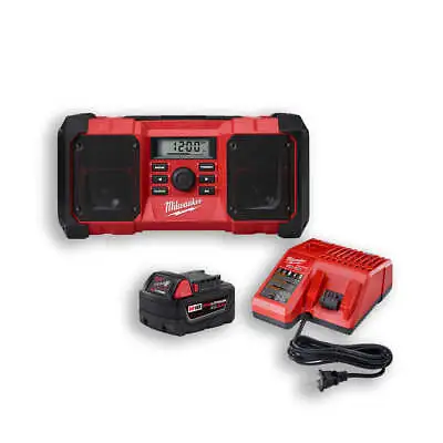 Milwaukee 2890-20SK5 M18 18V Cordless Jobsite Radio W/ Battery And Charger • $348