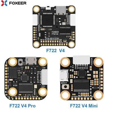 Foxeer F722 V4 / V4 Mini /V4 Pro 5V/2A OSD BlackBox 2-6S Flight Controller 20x20 • $64.67