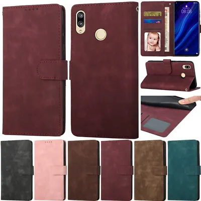 Retro Wallet Leather Flip Case Cover For Huawei P40 Lite Nova 7 SE Y9 Prime 2019 • $13.08