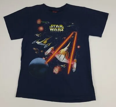 Vintage 1999 Star Wars Episode 1 Front Back Print T Shirt Vtg Rare Single Stitch • $69.99