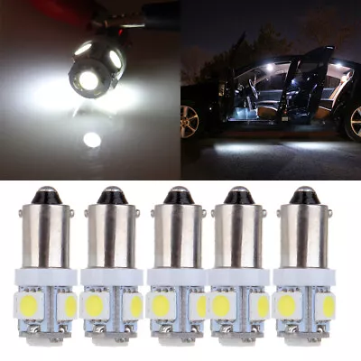 5PCS Ultra White T11 1985 1445 LED BA9S-5SMD H6W Interior Dome Light Bulb Lamps • $8.21