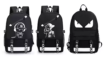 2pc Backpack Bag With USB Charging Luminous 4000mAh Power Bank Anti-theft Lock • $41.87