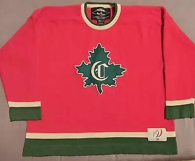 Rare MONTREAL CANADIENS CENTENNIAL Jersey Sweater XL Reebok Roger Edwards NHL • $290.04