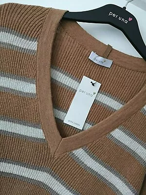 Ladies M&s Per Una Size 20 Cotton Linen Blend Soft Stretch Jumper Free Post  • £18.99