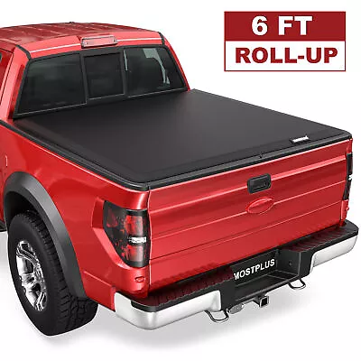 6FT Soft Roll Up Truck Bed Tonneau Cover For 1982-2011 Ford Ranger W/ Led Lamp • $177.98