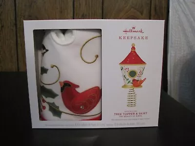 2023 Hallmark Keepsake Beauty Of Birds Miniature Tree Topper & Skirt • $29.99