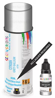 For Citroen Grey Gallium Ktb Aerosol Spray Paint Touch Up • £16.88