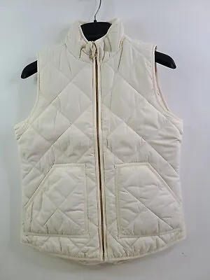 J.Crew Mercantile Men's Ivory Walker Vest With Inner Pockets Size XS NEW • $24.95