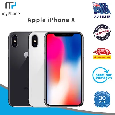 $344 • Buy Apple IPhone X (64GB / 256GB) 3D Touch Face ID Smartphone - Good -  AU SELLER