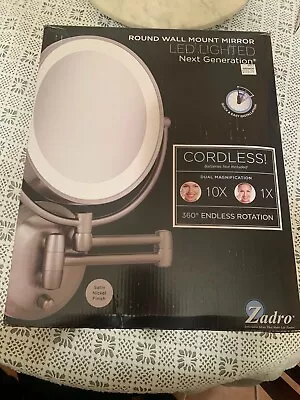 Zadro 1X-10X Next Gen Cordless LED Lighted Wall Mount MakeUp Mirror LEDW410 • $75