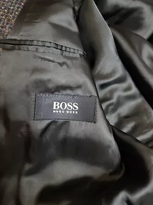 Hugo Boss Mens Blazer Sport Coat Two Button Jacket Cotton Size 40R Casual  • $24.99