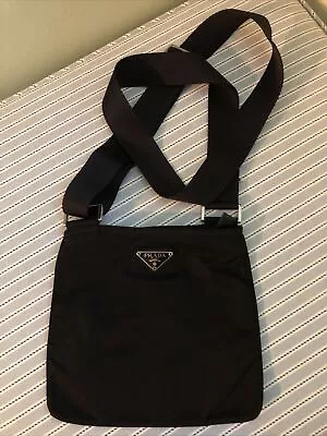 PRADA MINI BLACK TESSUTO NYLON FLAT Cross Body • $200