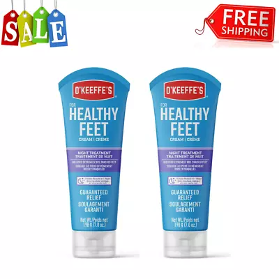 O'Keeffe's Healthy Feet Night Treatment Moisturizing Foot Cream 3 Ounce 2 Pack • $19.99