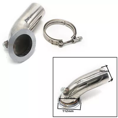 3'' Stainless Downpipe Elbow V-band Adapter Flange Clamp For Turbo HY35 HX HE351 • $80