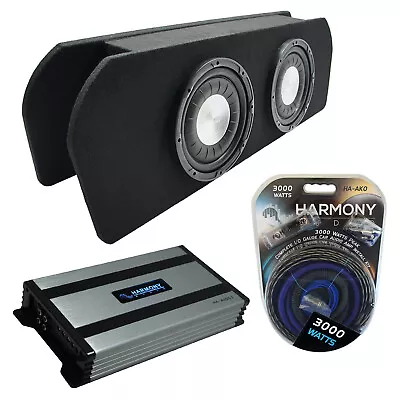 16-UP Ford Mustang Coupe Harmony HA-F104 Dual 10  Custom Sub Box HA-A800.1 Amp • $395.99