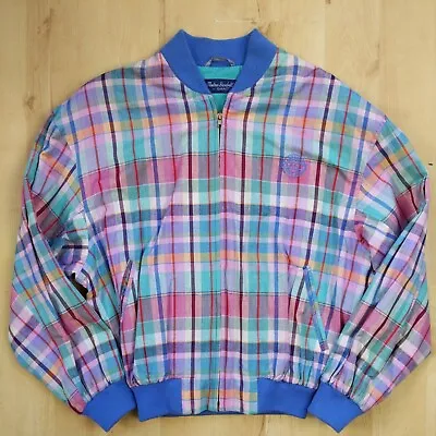 $33.84 • Buy GANT MADRAS Baseball Men's Multicoloured Full Zip Jacket Bomber Cotton S Small 
