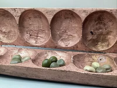 50 AYO Mancala Oware Seed African Nigeria Game Board Folding Board. SEEDS ONLY • $14.99