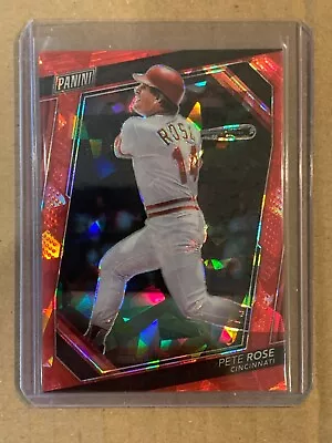 2023 Panini The National VIP Pete Rose Red Sparkle Prizm #156/199 Reds • $1.99