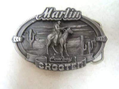 Marlin Cowboy Shooter Belt Buckle 1996 Pewter • $17.99