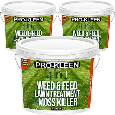 ProKleen Weed & Lawn Feed Moss Killer Treatment Grass Iron Fertiliser NPK 7.5KG • £29.95