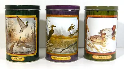 Set Of Three Vintage DUCKS UNLIMITED COLLECTOR TINS LOWREY’S EXCLUSIVE 1990's • $17.98