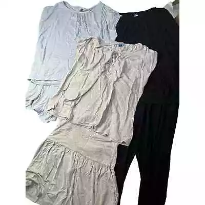 Lot Of 3 Sets Of Old Navy Maternity Sunday Size Small Pajamas • $25
