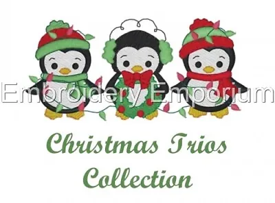 Christmas Trios Collection - Machine Embroidery Designs On Usb 4x4 • £18.95