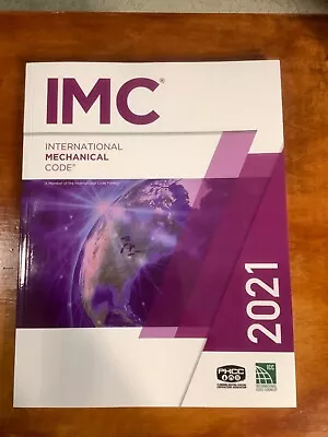 New 2021 IMC International Mechanical Code • $25