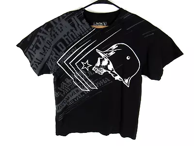 Metal Mulisha T-Shirt Mens Large Short Sleeve Crew Neck Black White • $14.94