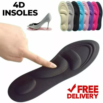 Work Boot Shoes Insoles Hiking Trainer Inner Soles Foot Inserts Support • £3.99