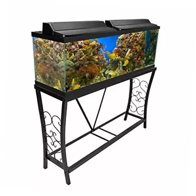  Metal Aquarium Stand 48.3  L X 12.5  W Black 55 Gallon • $117.28