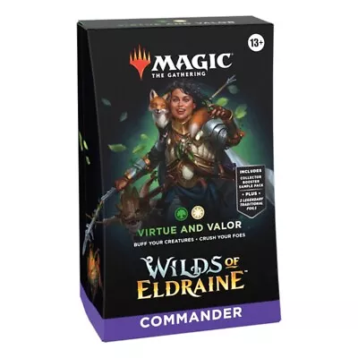 MTG Magic The Gathering: Wilds Of Eldraine Virtue And Valor Commander Deck • $58.95