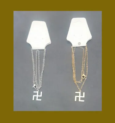 $20 • Buy Buddhist Swastika Wan Zi 14 Mm Stainless Steel Pendant With Chain!!