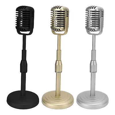 Simulation Old Fashioned Microphone Model With Stable Base And Support Rod R SD3 • $23.76