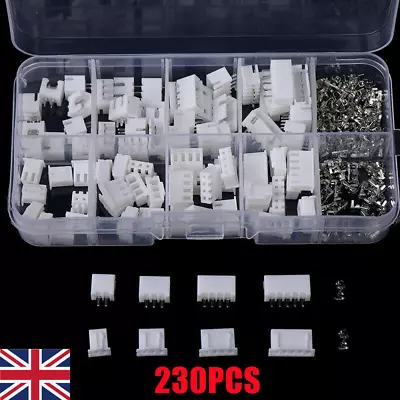 230PCS JST XH2.54mm 2 3 4 5 Pin Board Connectors Plug Mini Micro Male Female Kit • £5.69