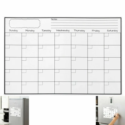 £6.79 • Buy Fridge Magnet Calendar Dry Erase Whiteboard Weekly Monthly Planner To Do List UK