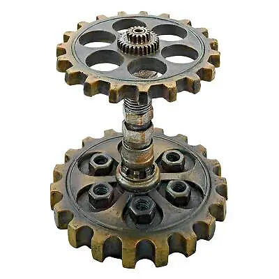 Design Toscano Industrial Steampunk Dual Gear Pen Holder • $28.90