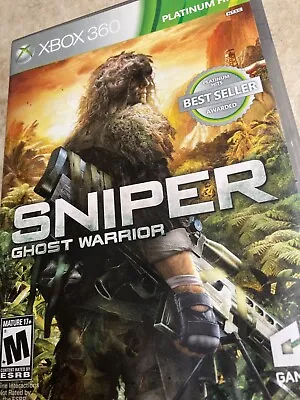 SNIPER GHOST WARRIOR Xbox 360 Platinum Hits Rare Silver Case • $15