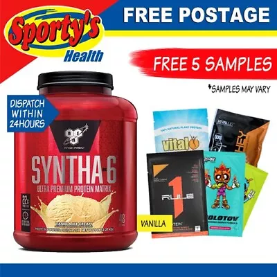 Bsn Syntha-6 5lb Vanilla Whey Protein Blend Free Postage • $109.95