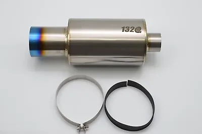1320 Titanium Universal Mufflers N1 TI Exhaust Tip 2.5  Inch Inlet 4 Inch Outlet • $249