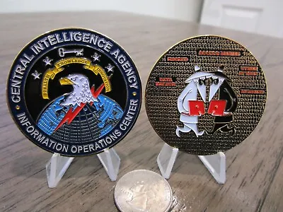 CIA Information Operations Center IOC Cyber Security Spy Vs Spy Challenge Coin • $20.99