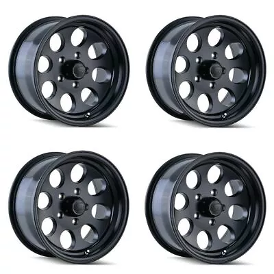 Set 4 18  Ion 171 Matte Black Wheels 18x9 8x170 For Ford 8 Lug Truck Rims 0mm • $809.96