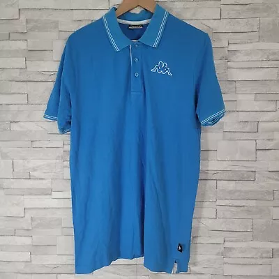 Mens KAPPA Polo Shirt Blue XL Casual Cotton  • £12.30