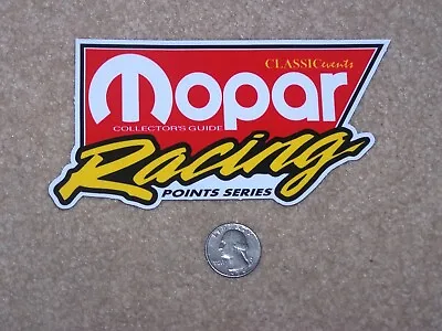 Mopar Racing Points Series - Sticker  NHRA   Hot Rod  Dodge  Plymouth • $2