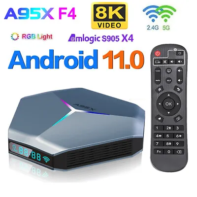 $69.99 • Buy A95X F4 Android11.0 Amlogic S905X4 RGB 8K TV BOX 2.4G/5G WIFI Media Streamer