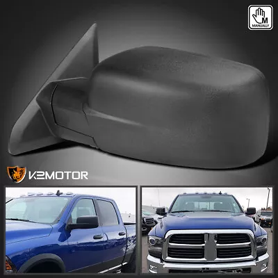 Left/Driver Side Fits 2009-2018 Dodge Ram 1500 Classic Manual Fold View Mirror • $88.38