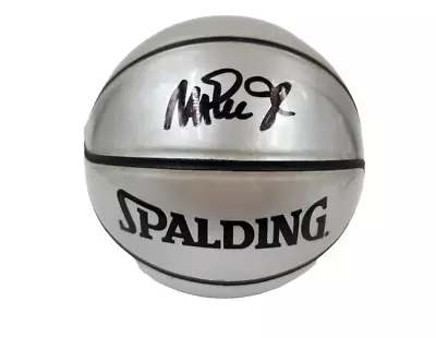 Lakers Magic Johnson Signed Mini Silver Spalding Basketball BAS Witnessed • $99.99