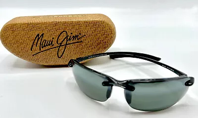 Maui Jim MJ BANYANS® 412-02 Polarized Sunglasses GLOSS BLACK/NEUTRAL GREY • $125